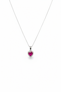 Collar Corazón Glaciar Rosa
